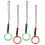 Mobile Phone Chain Agate Hanging Decor for 4Pcs Safety Clasp Pendant 3