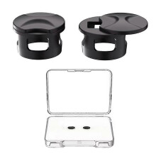 Funda bloqueadora de luz LED para gafas Ray-Ban Meta HSTN, funda protectora para lente de cámara, color negro.