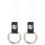 Cell Phone Strap Rings Black Metal Phone Rings for Grip 2Pcs 1