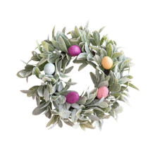 Couronne de Pâques décorative pour porte, idéale pour les fêtes champêtres et les festivals.