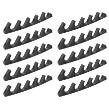 10X Ajusteur de fauteuil inclinable Connecteur à boucle à cinq dents Bande plastique Pièce de réglage à cinq vitesses