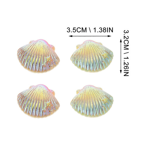 Bead Phone Charm Making Crafters Mobile Phone Accessories Assorted Color Shell Shape 20Pcs 1