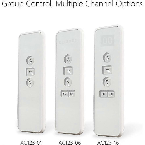AC123-06D Remote Blinds Remote 433Mhz Remote Control Work Roller Shade, Blinds, Awning White 1