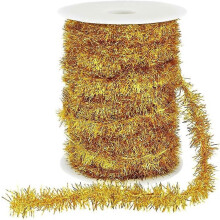 Guirlande de 54,7 yards (49,8 m) à paillettes métalliques de 3/4 pouce (1,9 cm) pour sapin de Noël ou mariage.