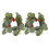 Couronnes de bougies piliers décoratives avec feuillage et baies (2 pièces) 1