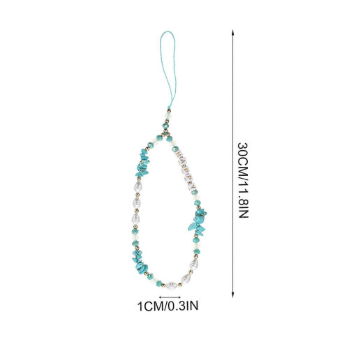 Mobile Phone Chain for Anti-Lost Use with Stone Pearl Design 1
