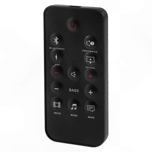 Wireless Remote for Soundbar System Controller in Black 1
