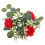 Fabric Artificial Candle Ring Red Candle Ring for Decor Simulation Rose 1