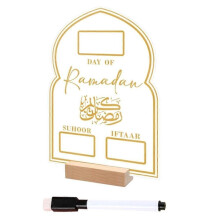 Ramadan-Kalender, Ramadan-Adventskalender, Ramadan-Tage-Countdown-Kalender aus Acryl, Eid Gold