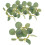 Green Eucalyptus Candle Rings Artificial Wreath for Home Decoration 4Pcs 1