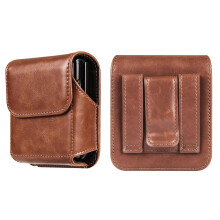 Leder-Gürtelclip-Handyhülle für Galaxy Z Flip 7 6 5 4 3 2, wasserdichtes PU-Holster mit Magnetverschluss
