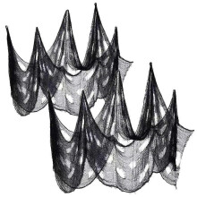 Halloween Gauze Decor Festival Ornament for Party Use 2Pcs