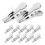 Christmas Tree Ornament Clips Clips for Decor 100Pcs Silver Iron 5
