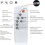 Solar Light Remote Control, Adjustable Brightness, 3H 5H 8H Custom Timer Solar Lighting Systems 4