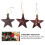 Christmas Tree Star Plastic Hanging Decor with 18Pcs for Decoration 4