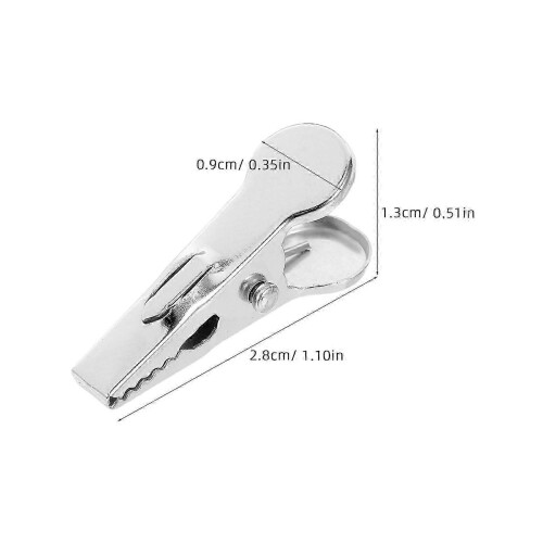 Christmas Tree Ornament Clips Clips for Decor 100Pcs Silver Iron 1