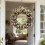 Artificial Rose Camellia Wreath - Handmade Realistic - for Door Wall Fireplace 3