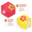 Easter Decorations Plastic Hanging Eggs for Decor with 6Pcs 5
