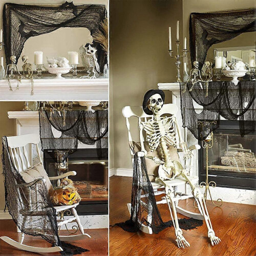 Halloween-Gaze-Dekoration, 2 Stück 2