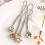 Phone Charm 4Pcs with Bells for Decoration Crafted Hanging Phone Cords 4