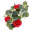 Fabric Artificial Candle Ring Red Candle Ring for Decor Simulation Rose 3