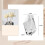 Crystal Vase Glass Decorative Handmade White Height 15 cm 3