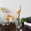 Crystal Vase Glass Decorative Handmade White Height 15 cm 6