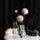 Crystal Vase Glass Decorative Handmade White Height 15 cm 7