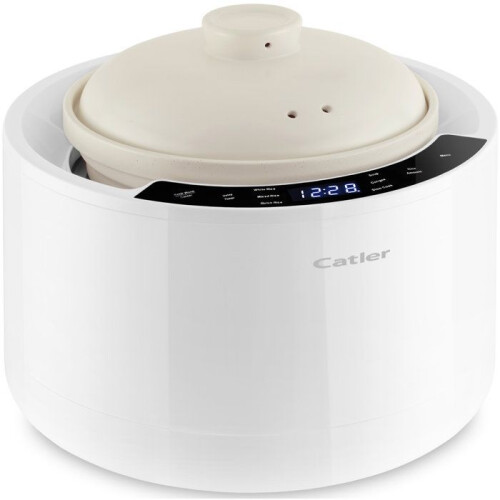 Multifunction Electric Rice Cooker CATLER CR 600 - Ceramic Bowl - 6 Automatic Programs - Soup - White