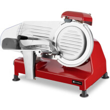 CATLER FS 9020 Elektrische Aufschnittmaschine - Schinken - Käse - Schneidblatt 195 mm - Einstellbare Dicke 1-12 mm - Rot