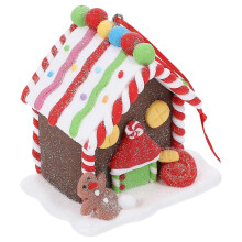 Pottery Craft Christmas Ornament for Decor 1Pcs House Ornament