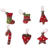 Hanging Pendant for Christmas Tree Christmas Sock Hanging Pendant for Decoration 6Pcs