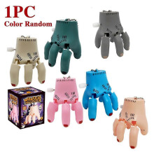 Mechanical Crawling Severed Hand Toy with Wind Up Action and Hanging Chain for Halloween