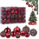 Christmas tree ornaments 100pcs ball decorations set 1