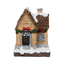 Casa di Natale da tavolo, scultura da collezione, regalo di Natale.