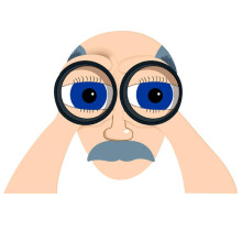 Binocular Spying Fence Peeker Yard Art Garden Nosy Neighbor Couple