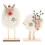 Sheep Tabletop Decorations Cloth Sheep Ornaments for 2Pcs Christmas Display 1