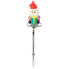 Garland Stocking Hanger Party Holiday Families Assorted Color PVC Alloy Hanging 1Set 14.5X6.8X3.2CM