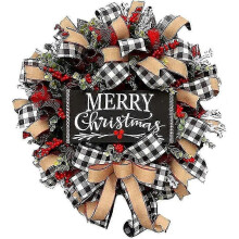 Festive Christmas Wreath - Merry Christmas Garland for Home Decoration