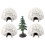 Decorative Ice House Model for Decoration 1Set Plastic Figurine Collection 1