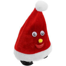 Electric Xmas Walking Toy Santa Hat for Christmas Party Red Durable Toy