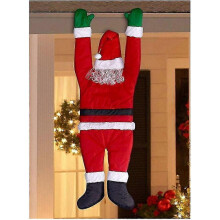 Christmas Hanging Santa Suit from on The Gutter Roof Outdoor Decoration Big 5FT