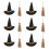 Hat Halloween Decorations for Wizard Accessories 1Set Handcrafted 1