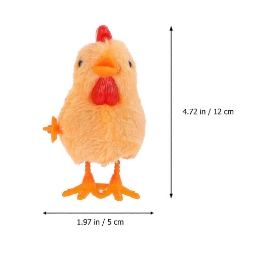 Wind Up Toys Easter Decor Plush Chicks Jumping Toys 2Pcs Set 1