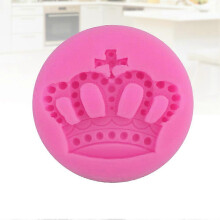 2Pcs Silicone Mold Crown Mold for Cake Decorating Pink Design