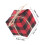 Red Black Plaid Fabric Hanging Christmas Tree Small Gift Boxes for Decoration 12Pcs 2