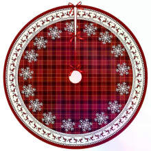 36/48/60 Inches Christmas Tree Skirt, Premium Xmas Tree Skirt Christmas & Rustic Tree skirt Chr