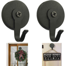Set of 2 magnetic hooks for wreaths by placing a magnet on each side [XR]