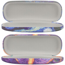 Oil Painting Eyeglasses Case for Storage Use 2Pcs Hard Shell Glasses Case