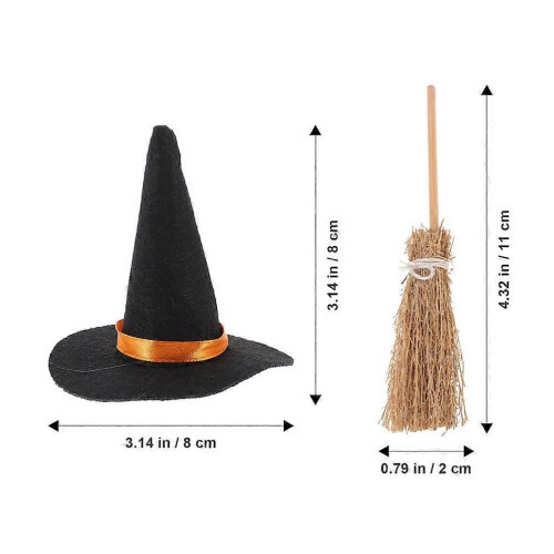 Hat Halloween Decorations for Wizard Accessories 1Set Handcrafted 1